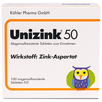 UNIZINK-50-magensaftresistente-Tabletten