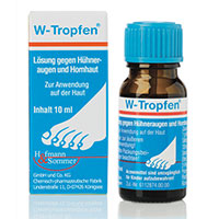 W-TROPFEN Lösung gegen Hühneraugen+Hornhaut