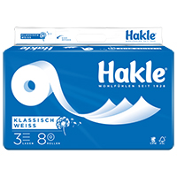 HAKLE Super Vlaush weiß 3lagig FSC Label 180x8
