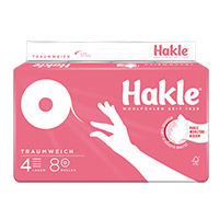 HAKLE Traumweich 4lagig FSC Label 18x9x8