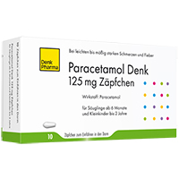 PARACETAMOL Denk 125 mg Zäpfchen