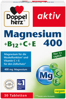 DOPPELHERZ Magnesium 400+B12+C+E Tabletten