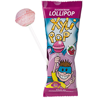MIRADENT XyliPOP Lolli Zahnpflegelolli Erdbeere