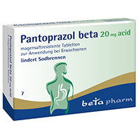 PANTOPRAZOL beta 20 mg acid magensaftres.Tabletten