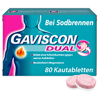 GAVISCON Dual 250mg/106,5mg/187,5mg Kautabletten