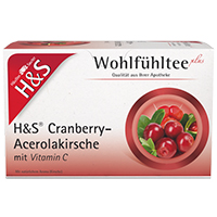 H&S Cranberry-Acerolakirsche mit Vitamin C Fbtl.