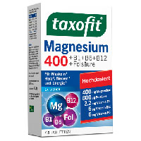 TAXOFIT Magnesium 400+B1+B6+B12+Folsäure Tabletten